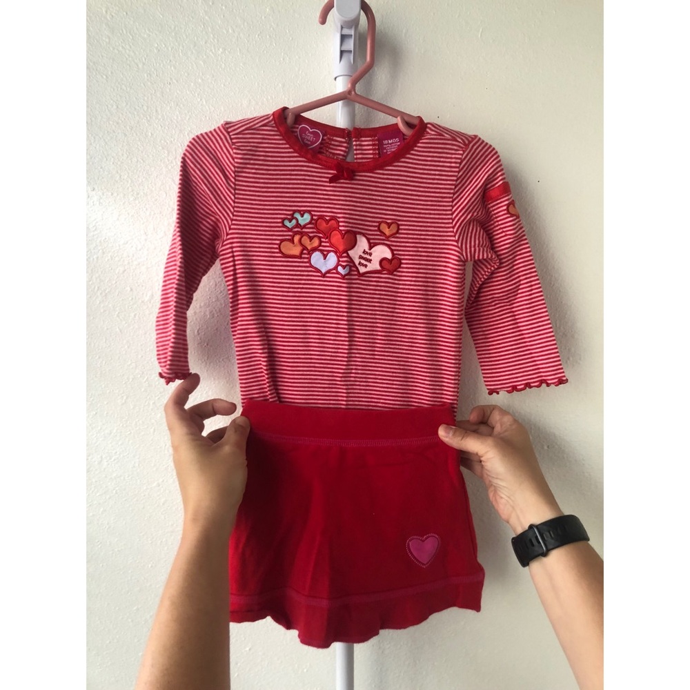 Love Sweet Love Onesie and Skirt Set 18m